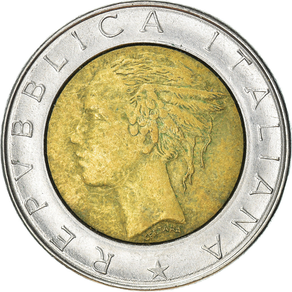 Münze, Italien, 500 Lire, 1982