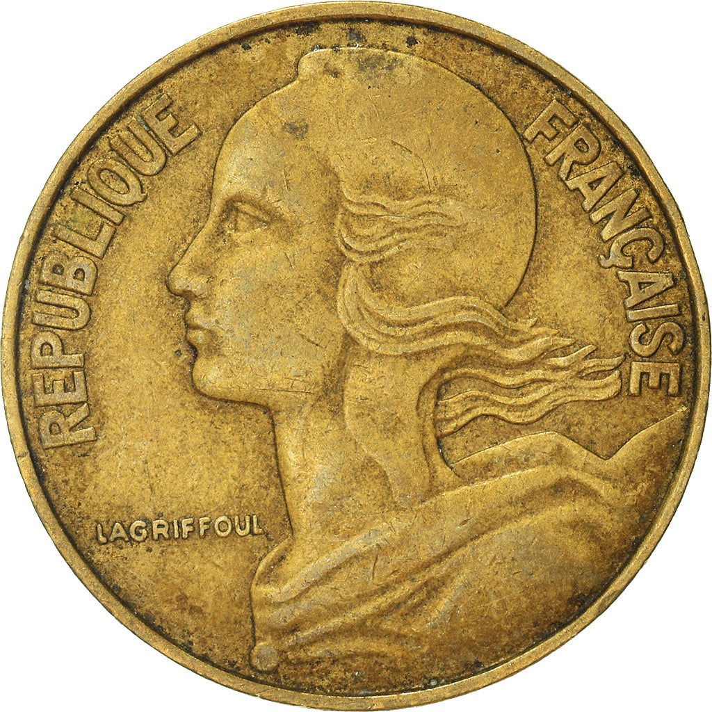 Munten, Frankrijk, 20 Centimes, 1964