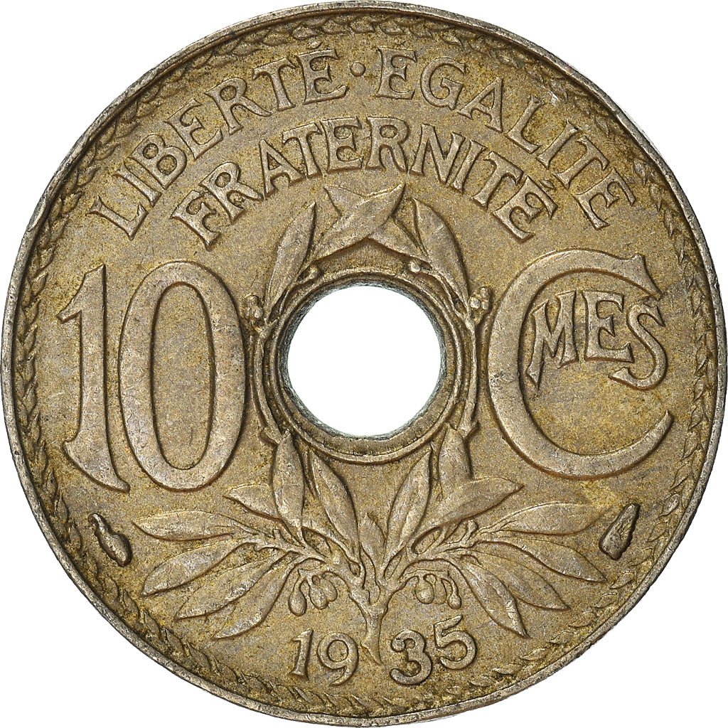 Coin, France, 10 Centimes, 1935