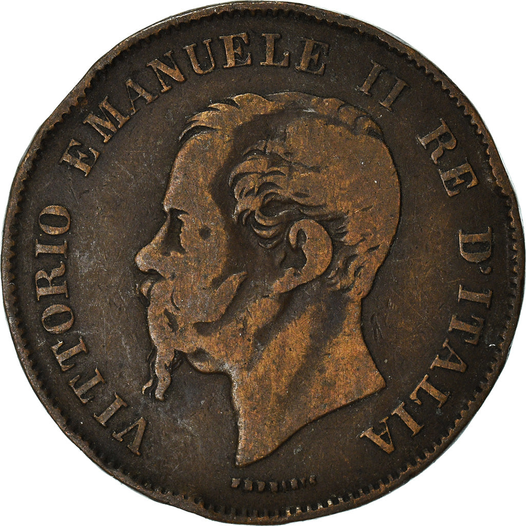 Moneda, Italia, 5 Centesimi, 1861