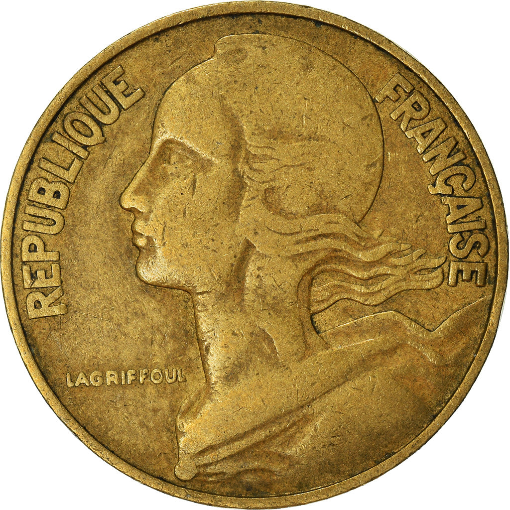 Munten, Frankrijk, 20 Centimes, 1964