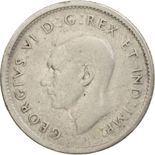 Canada, George VI, 10 Cents, 1945, Royal Canadian Mint, Ottawa, VF(30-35)