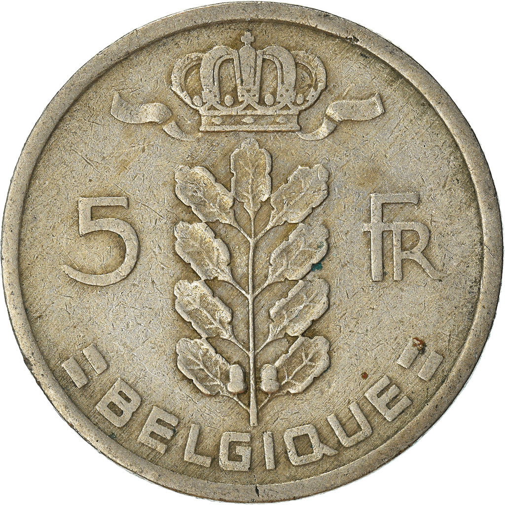 Moneda, Bélgica, 5 Francs, 5 Frank, 1949