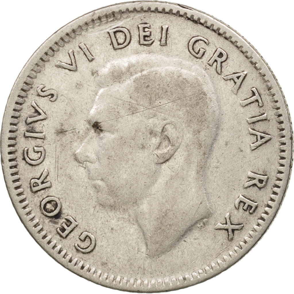 Canada, George VI, 10 Cents, 1950, Royal Canadian Mint, Ottawa, VF(30-35)