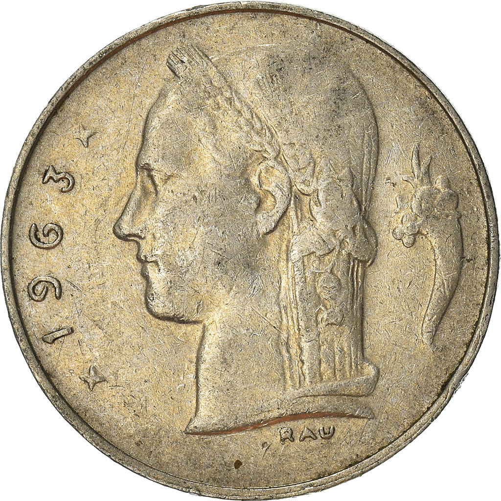 Coin, Belgium, Franc, 1963