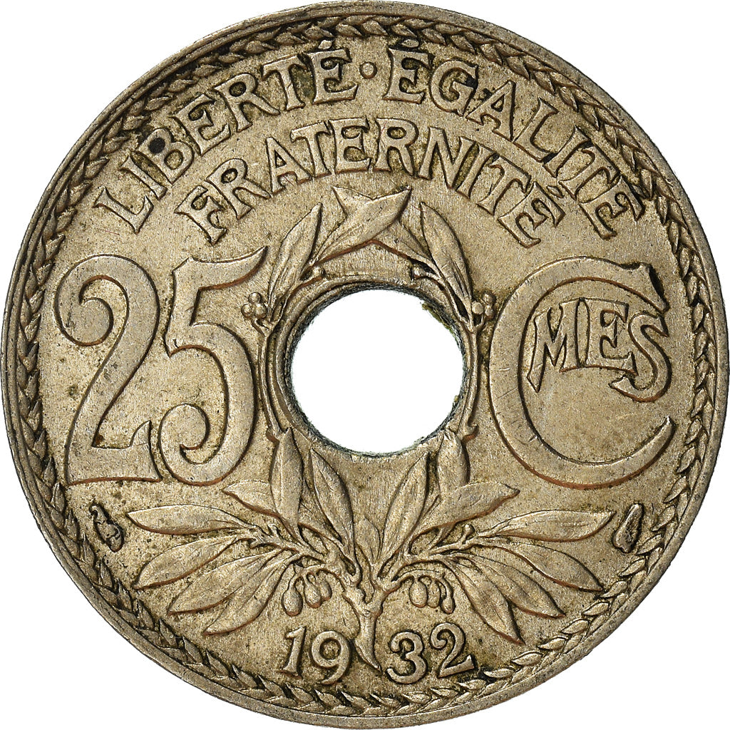 Münze, Frankreich, 25 Centimes, 1932