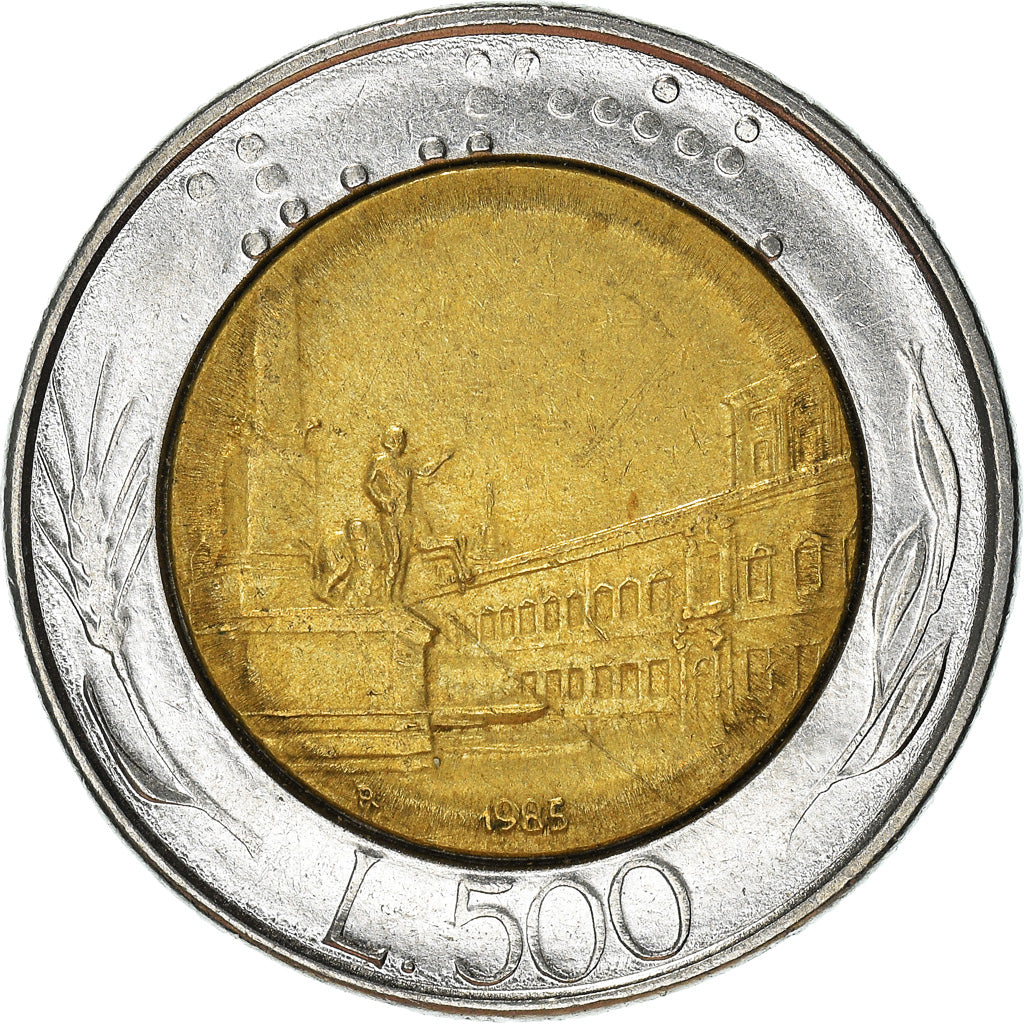 Münze, Italien, 500 Lire, 1985