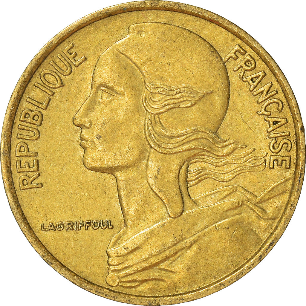 Moeda, França, 5 Centimes, 1974