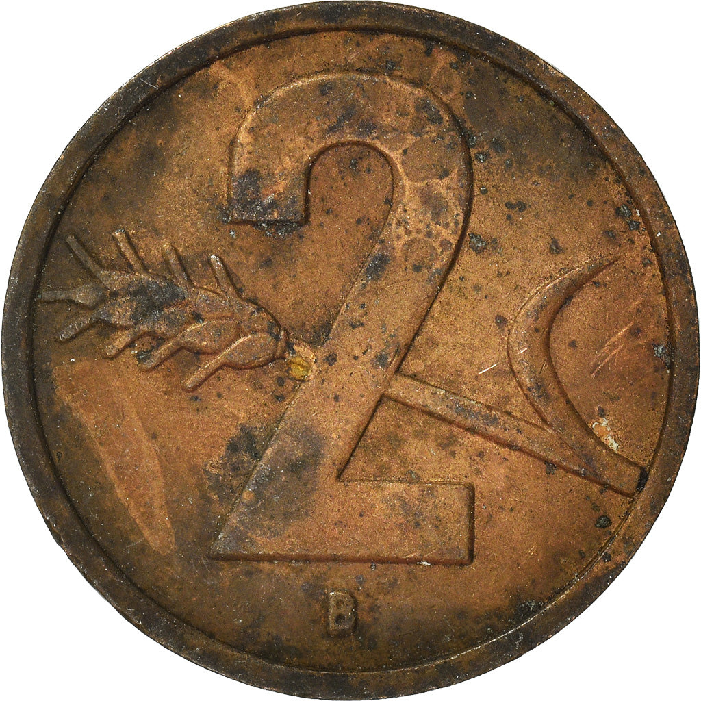 Moneta, Svizzera, 2 Rappen, 1951
