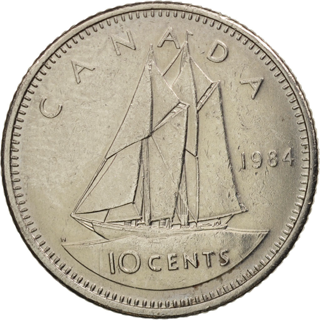 Coin, Canada, Elizabeth II, 10 Cents, 1984, Royal Canadian Mint, Ottawa