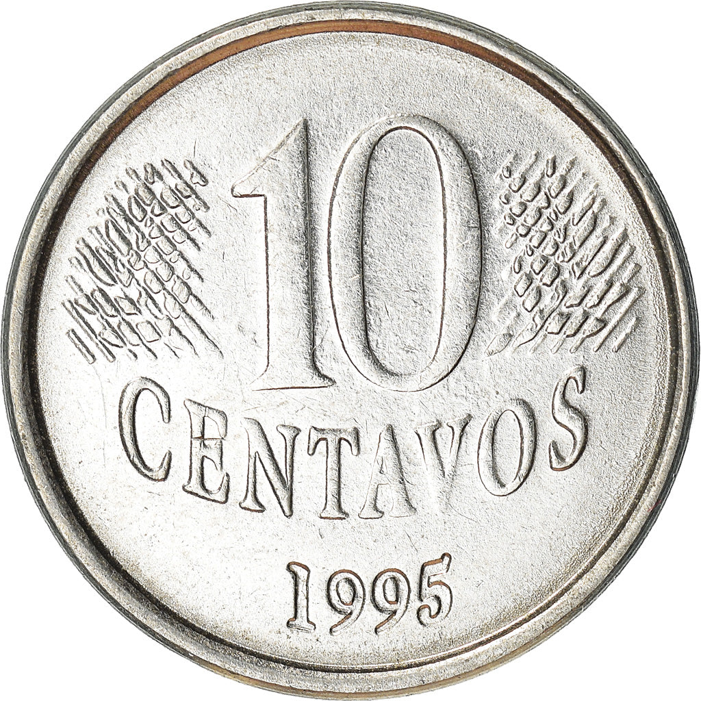 Munten, Brazilië, 10 Centavos, 1995