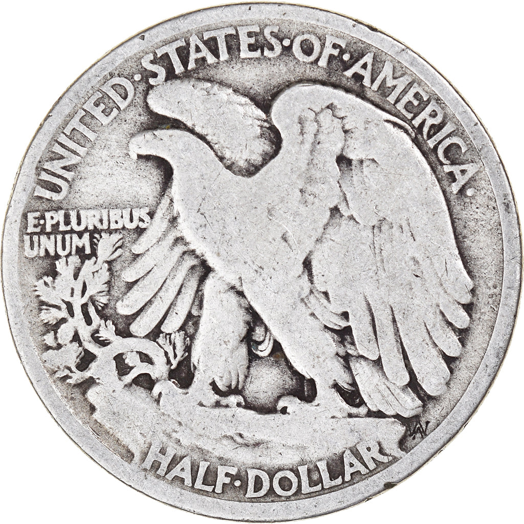 Coin, United States, Walking Liberty Half Dollar, Half Dollar, 1936, U.S. Mint