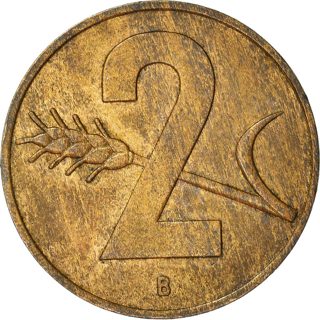 Monnaie, Suisse, 2 Rappen, 1957