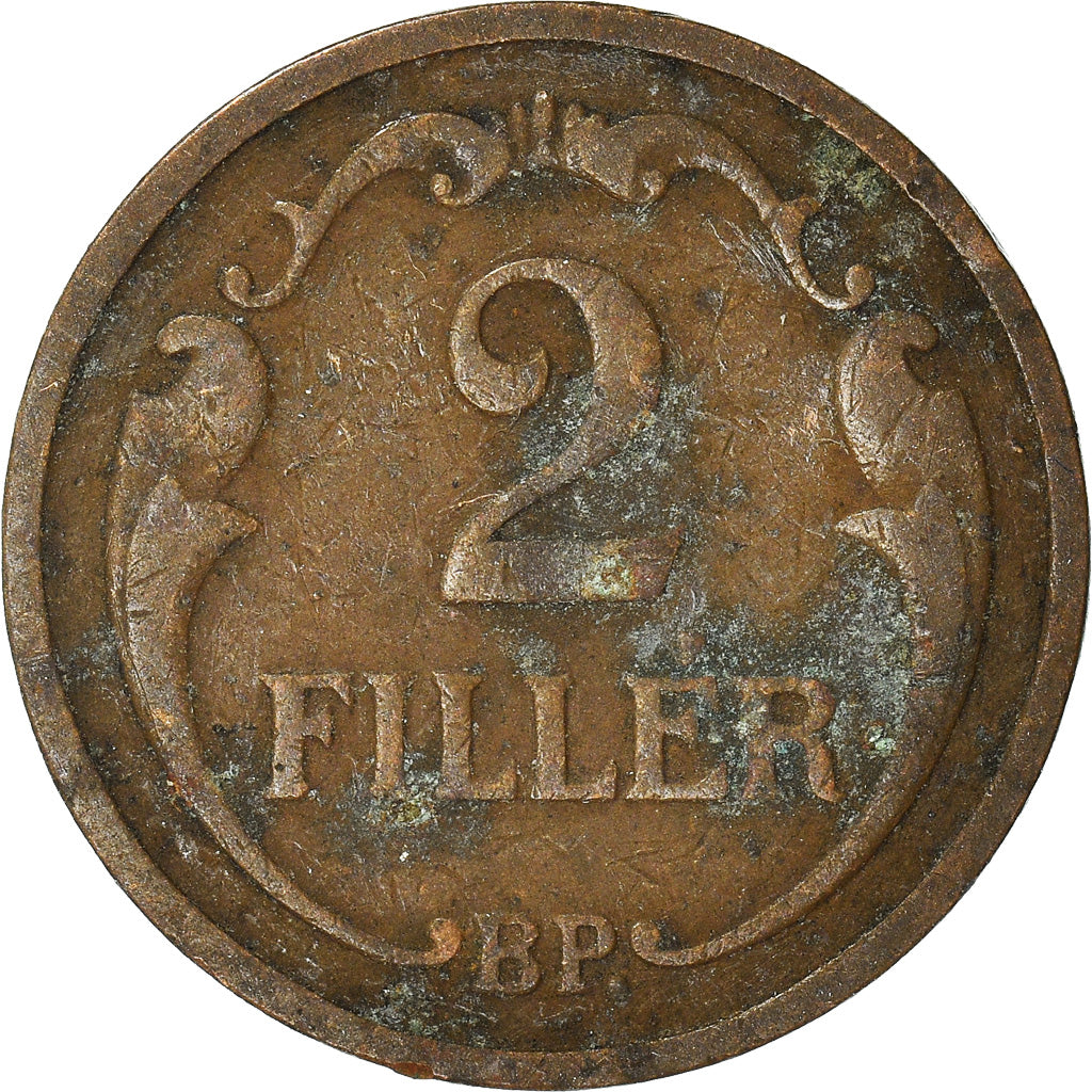 Coin, Hungary, 2 Filler, 1927
