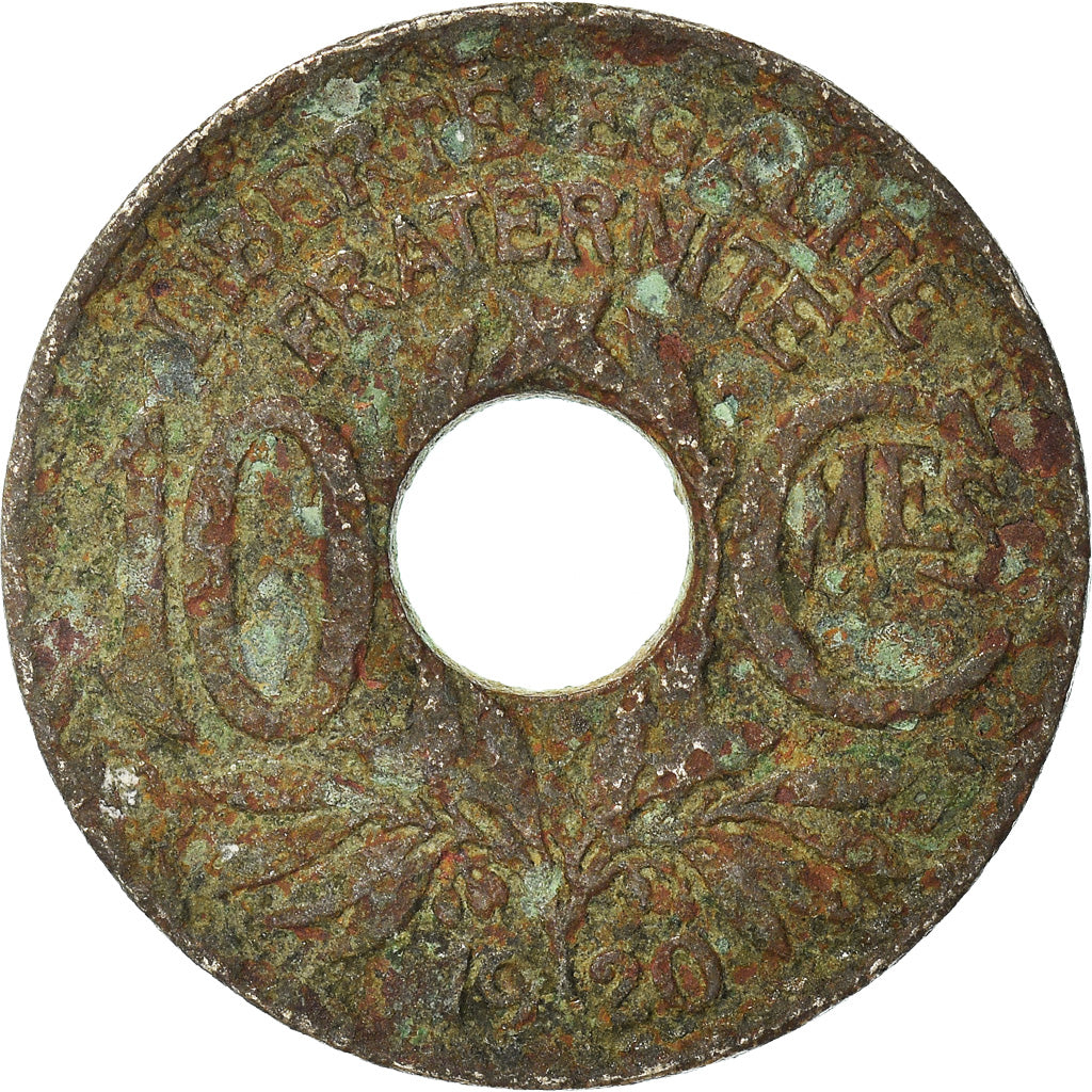 Munten, Frankrijk, 10 Centimes, 1920