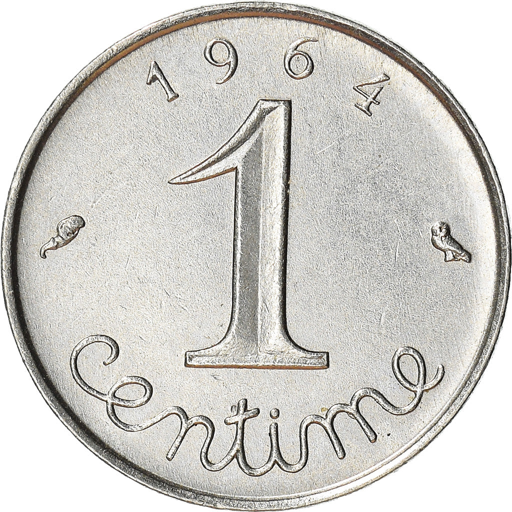 Moneda, Francia, Centime, 1964