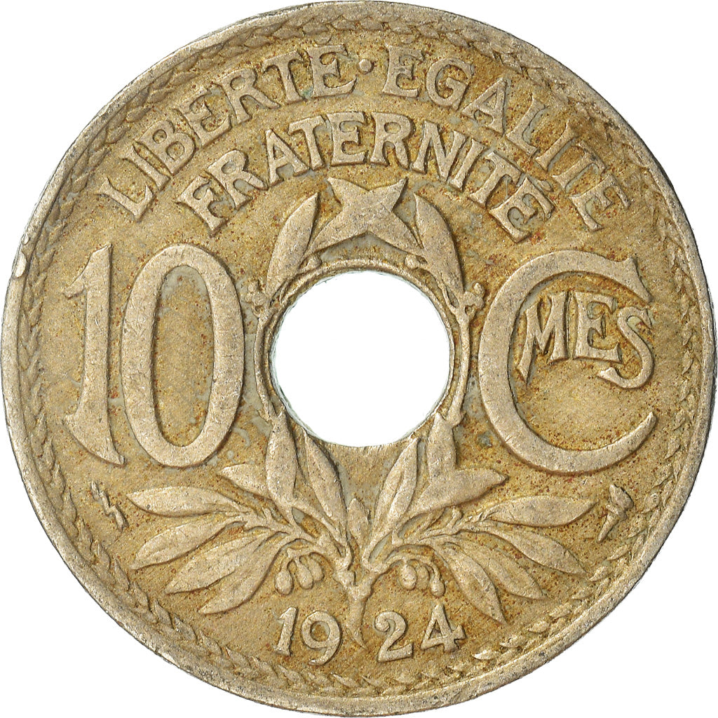 Moneta, Francia, 10 Centimes, 1924