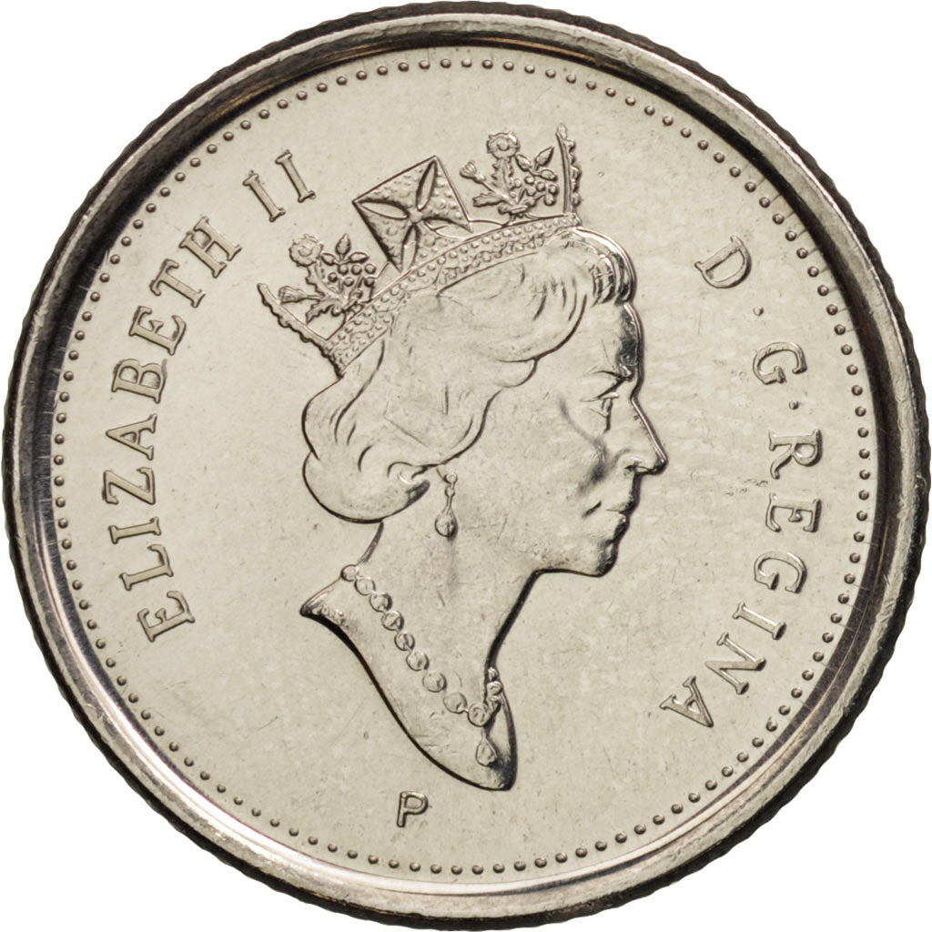Canada, Elizabeth II, 10 Cents, 2003, Royal Canadian Mint, MS(63), Nickel plated