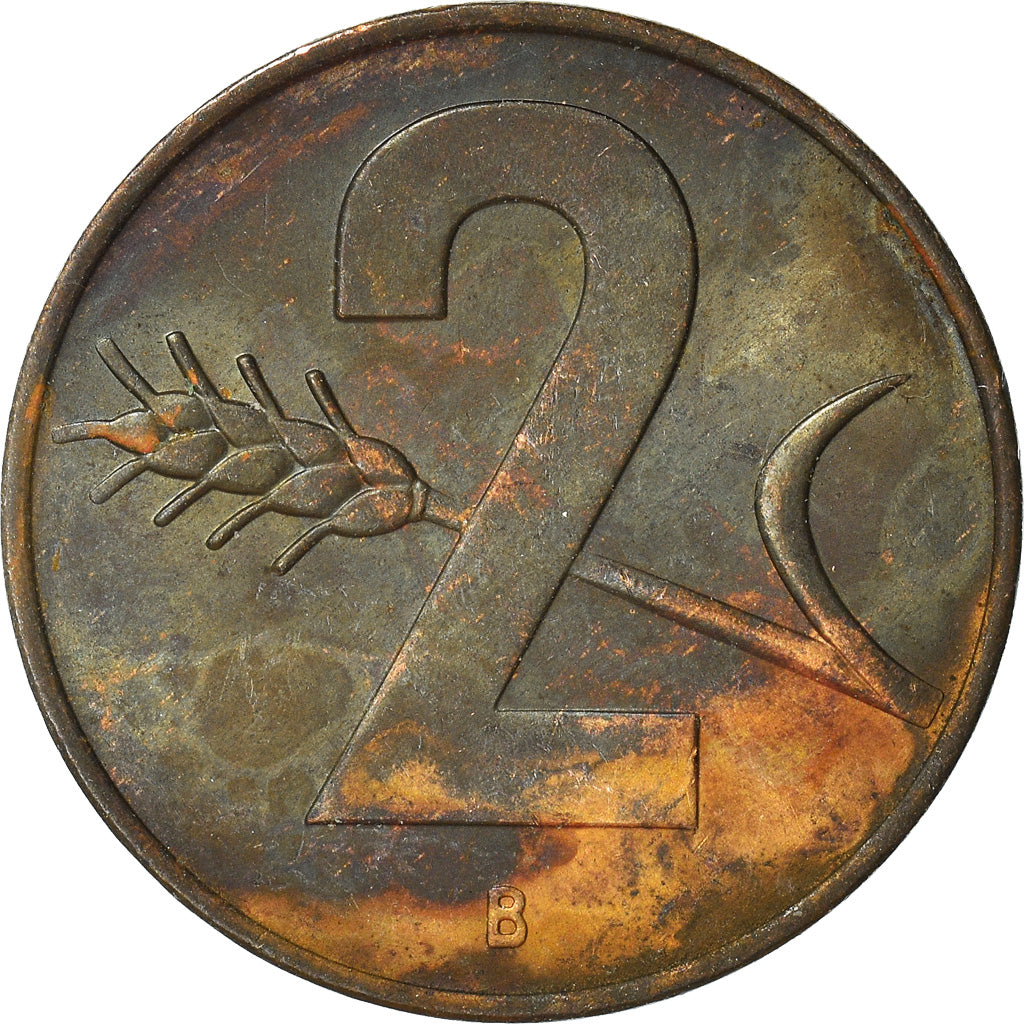 Moneta, Szwajcaria, 2 Rappen, 1963