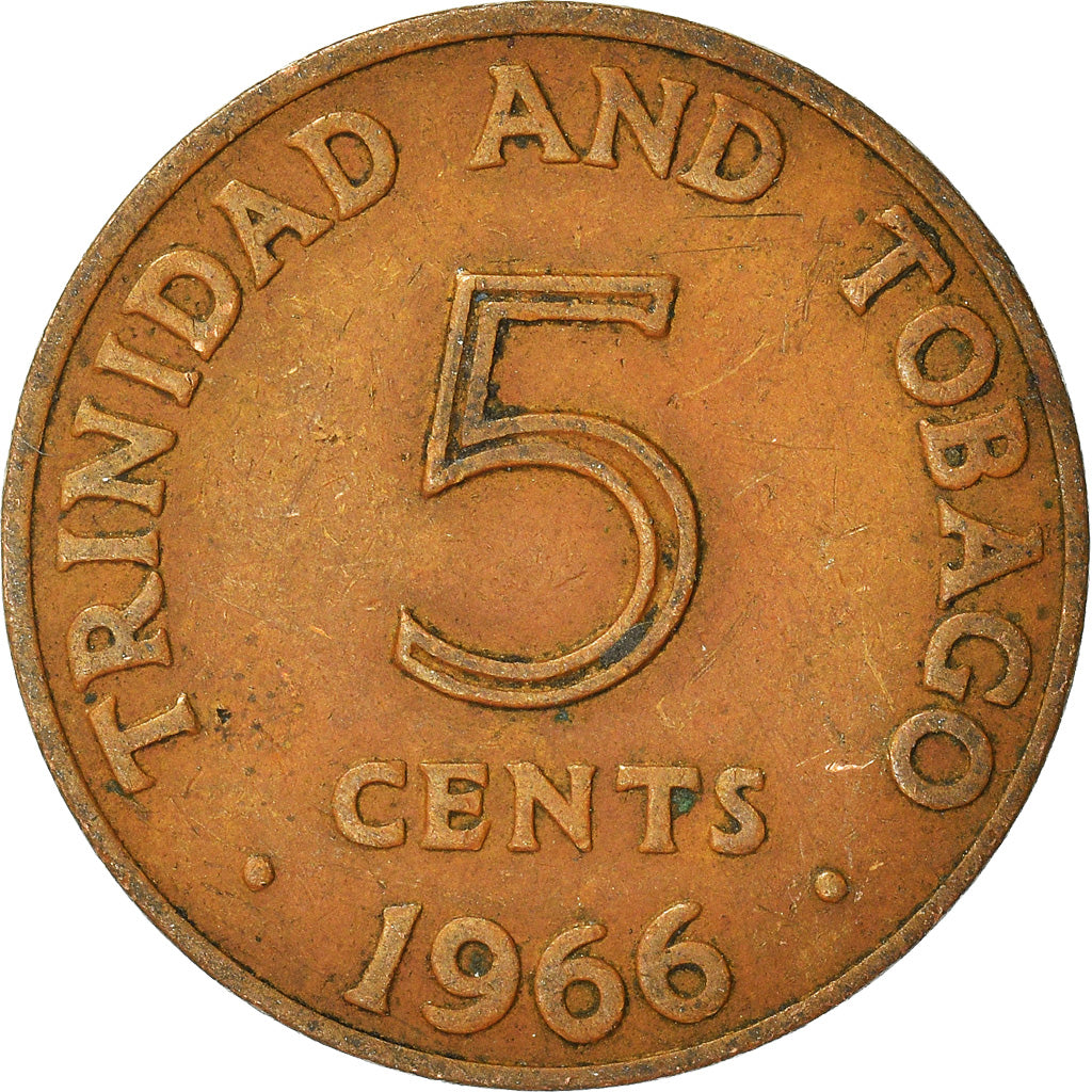 Monnaie, Trinité-et-Tobago, 5 Cents, 1966