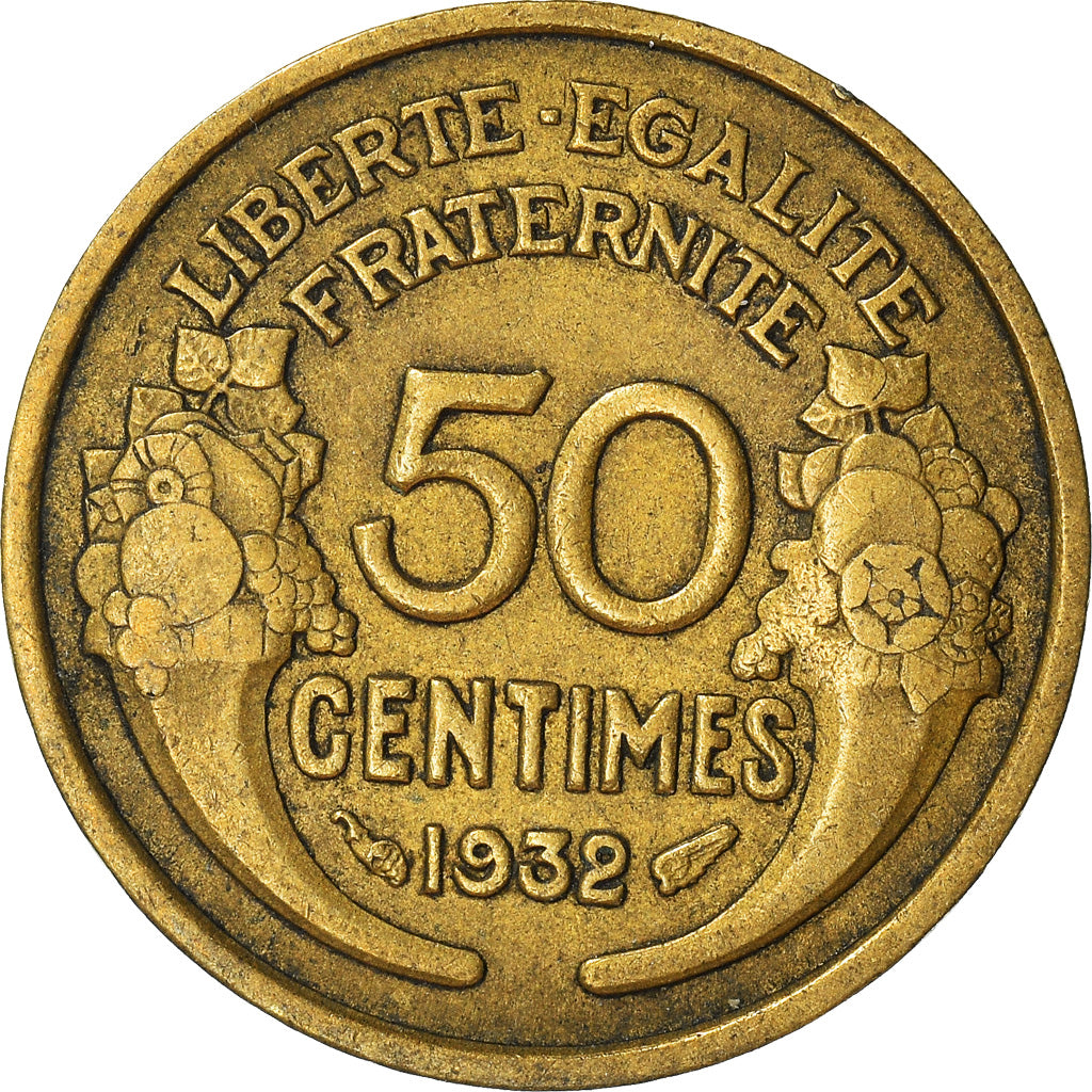 Munten, Frankrijk, 50 Centimes, 1932