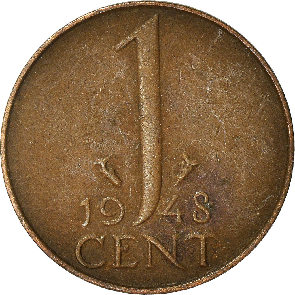 Moeda, Países Baixos, Cent, 1948