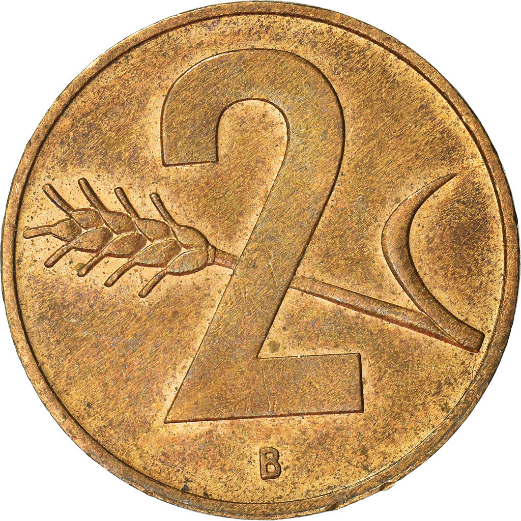 Moneta, Szwajcaria, 2 Rappen, 1957