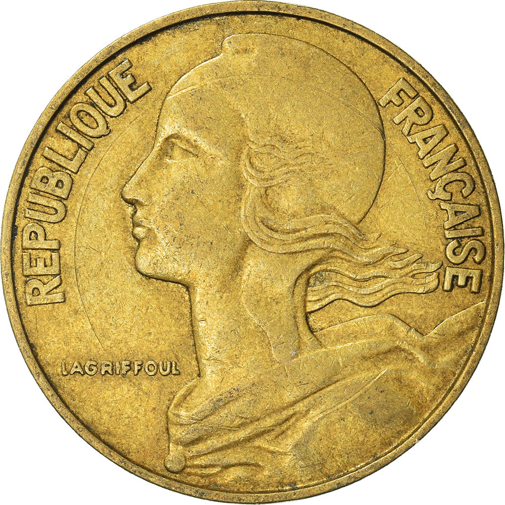Munten, Frankrijk, 20 Centimes, 1964