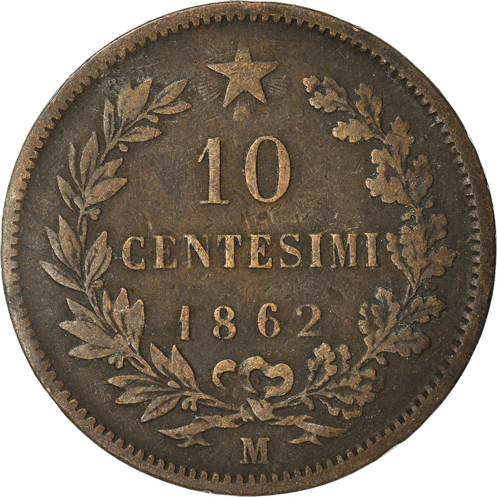 Coin, Italy, 10 Centesimi, 1862
