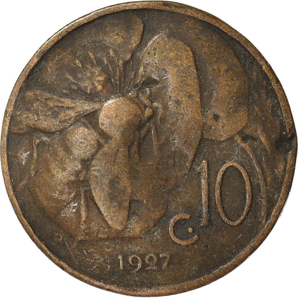 Moneta, Włochy, 10 Centesimi, 1927