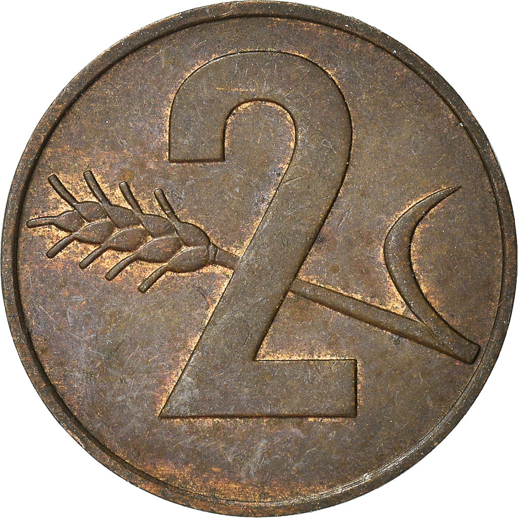 Moeda, Suíça, 2 Rappen, 1969