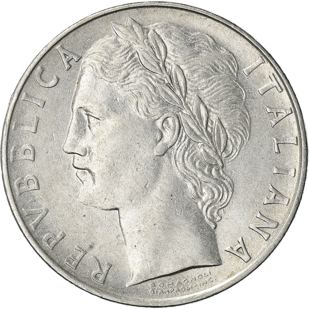 Moeda, Itália, 100 Lire, 1957