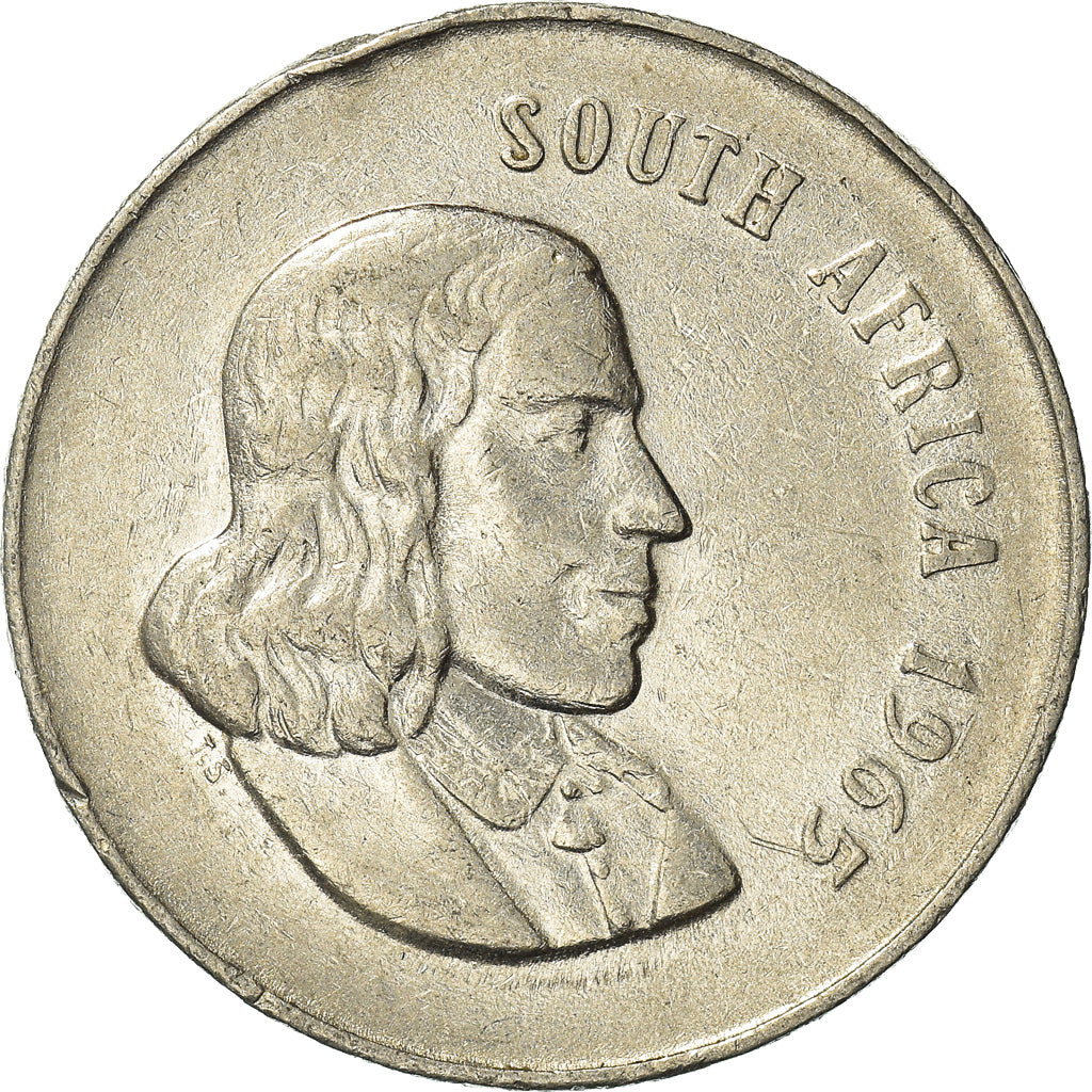 Moeda, África do Sul, 20 Cents, 1965
