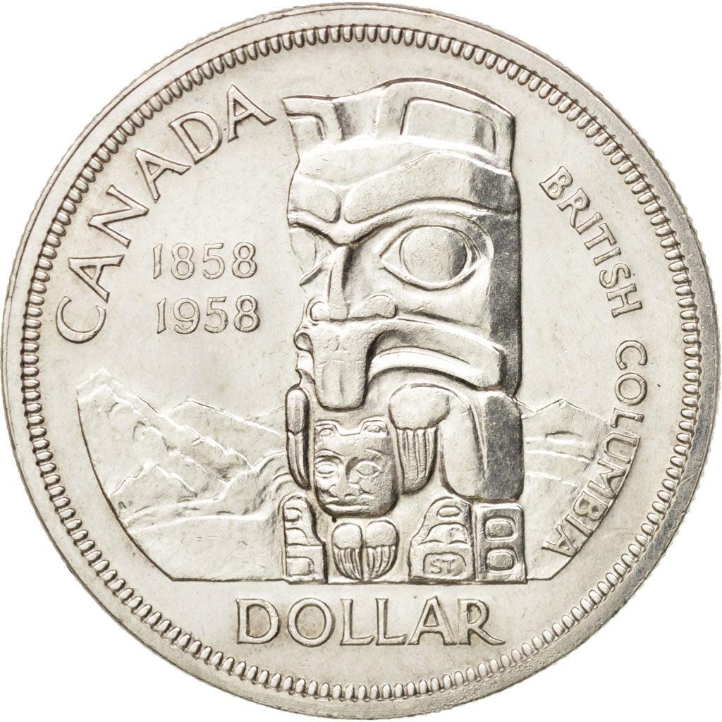 Canada, Elizabeth II, Dollar, 1958, Royal Canadian Mint, Ottawa, AU, KM:55
