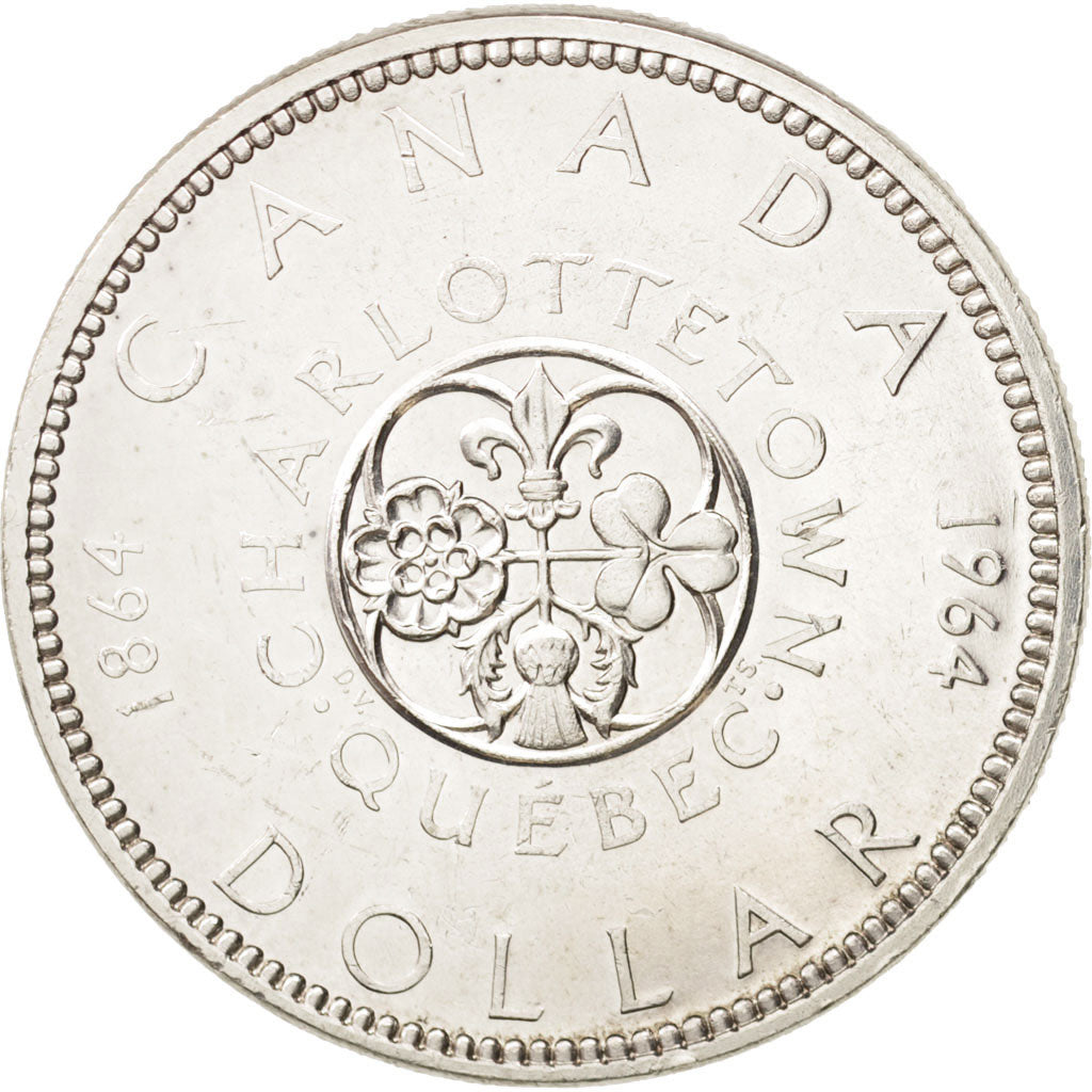 Canada, Elizabeth II, Dollar, 1964, Royal Canadian Mint, Ottawa, AU, KM:58