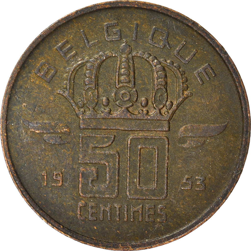 Moneta, Belgio, 50 Centimes, 1953