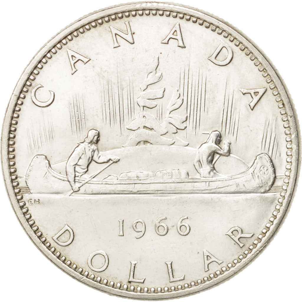 Coin, Canada, Elizabeth II, Dollar, 1966, Royal Canadian Mint, Ottawa