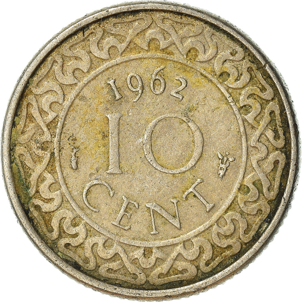Monnaie, Suriname, 10 Cents, 1962