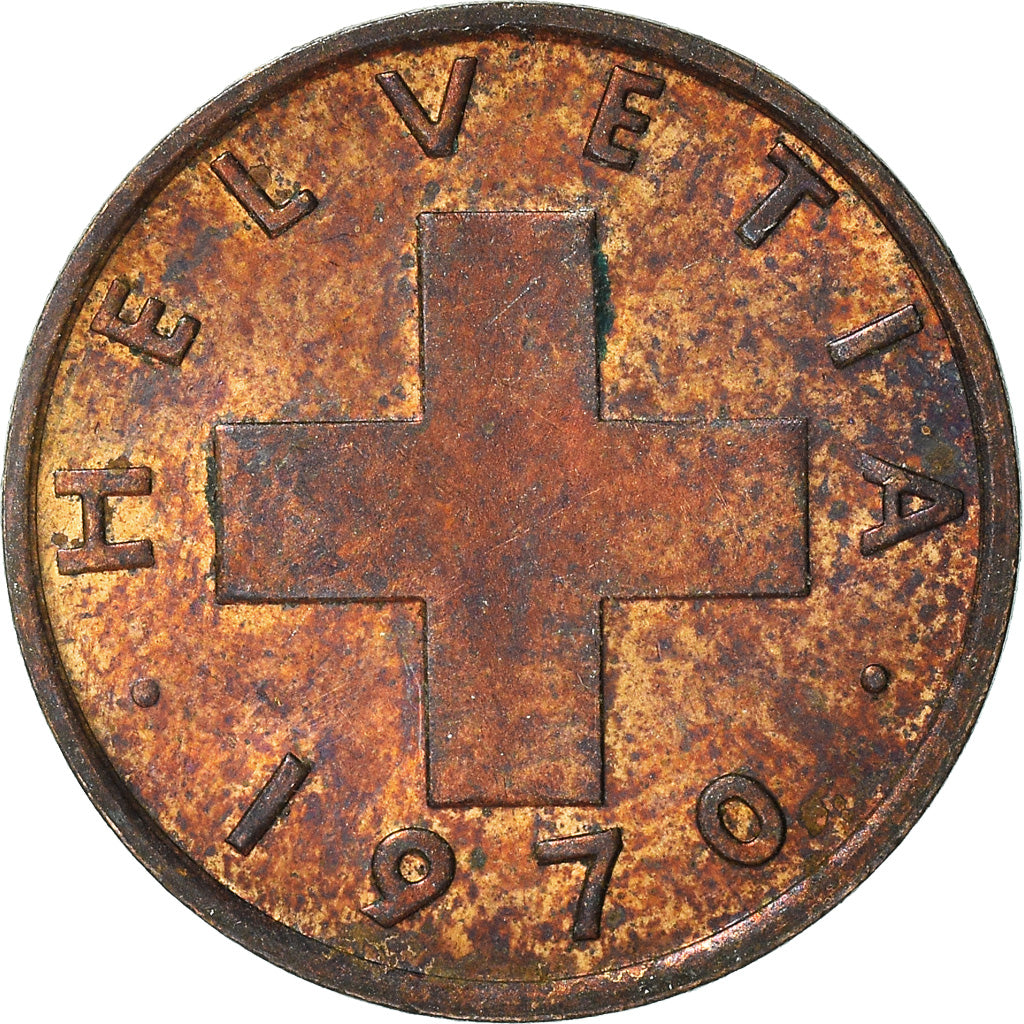 Monnaie, Suisse, Rappen, 1970