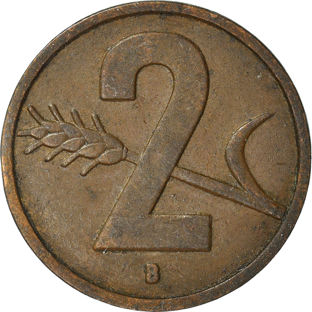 Monnaie, Suisse, 2 Rappen, 1953