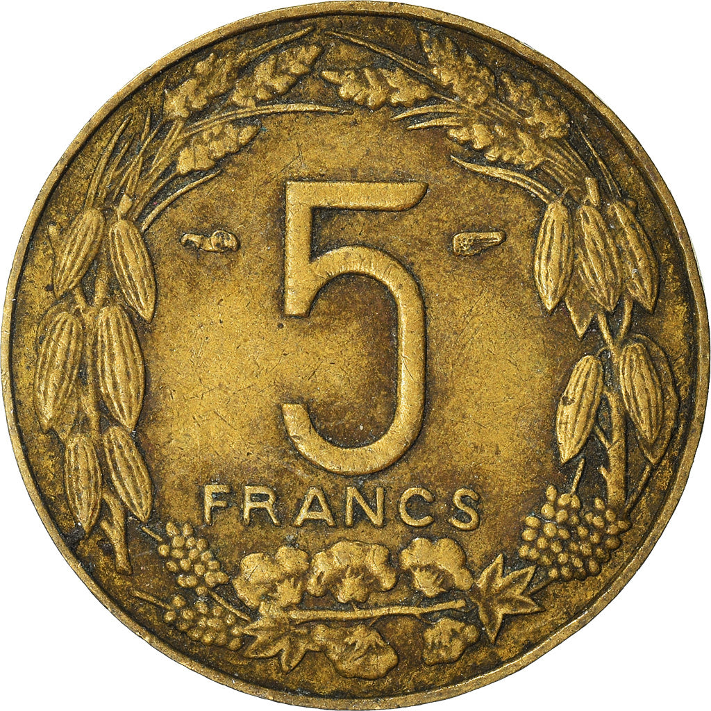 Coin, Cameroon, 5 Francs, 1958