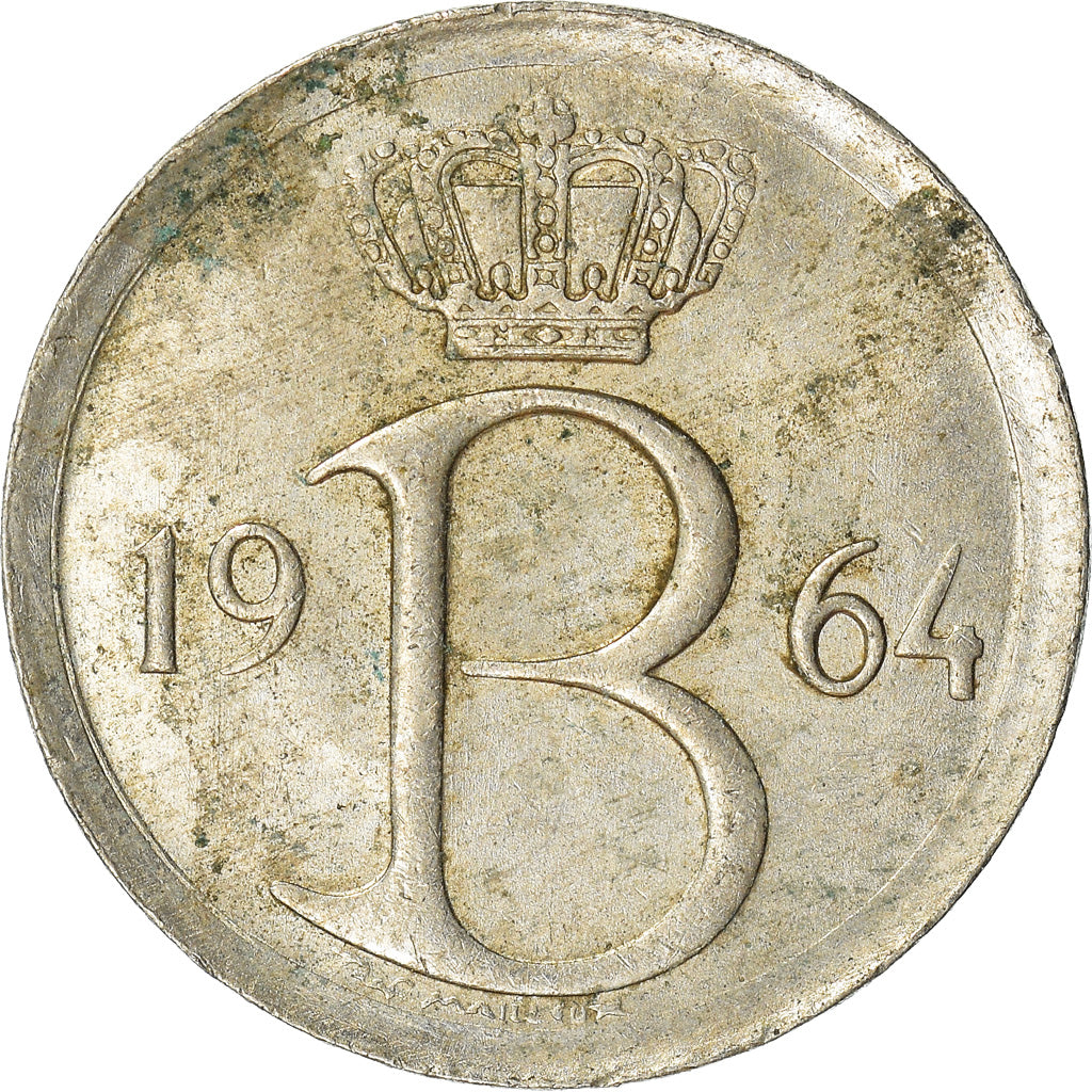 Monnaie, Belgique, 25 Centimes, 1964