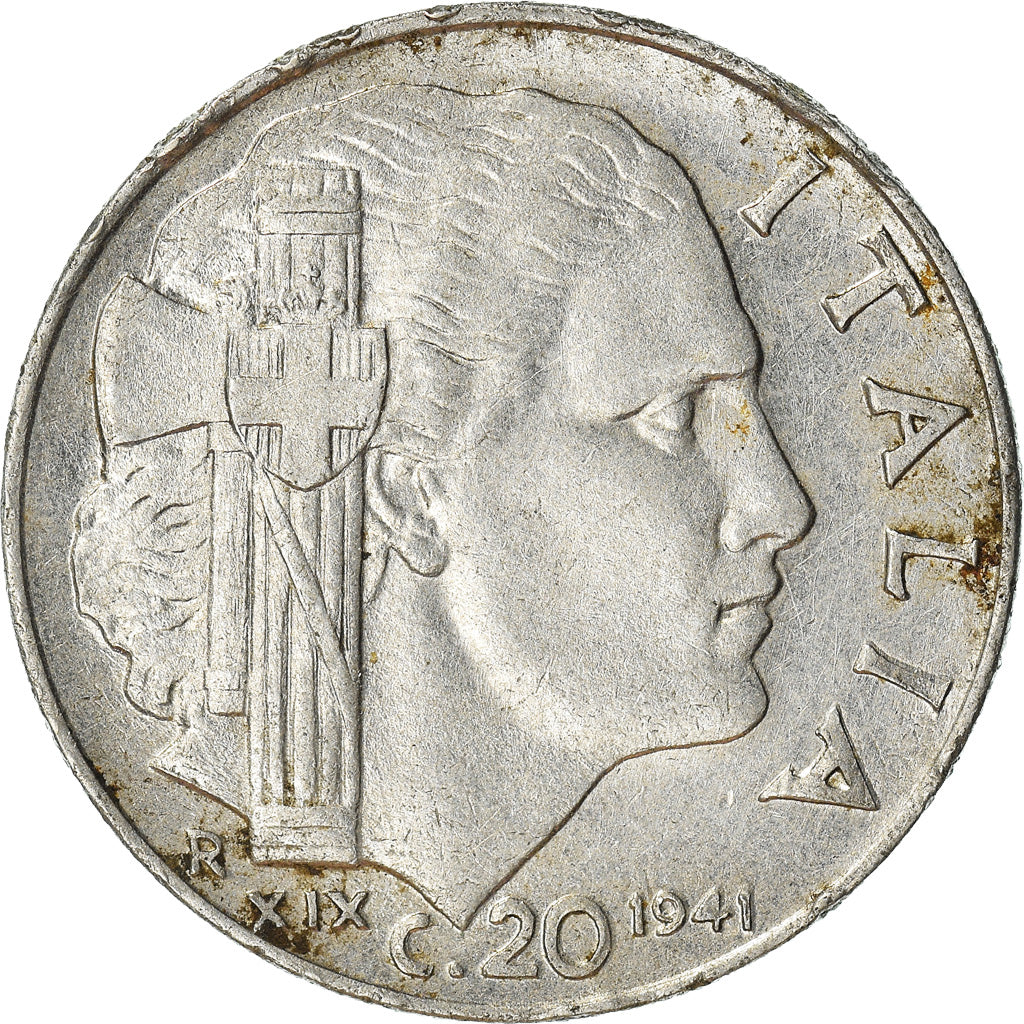 Moneda, Italia, 20 Centesimi, 1941