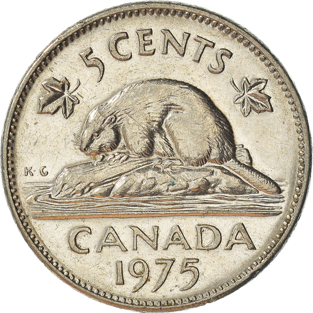 Moneta, Canada, 5 Cents, 1975