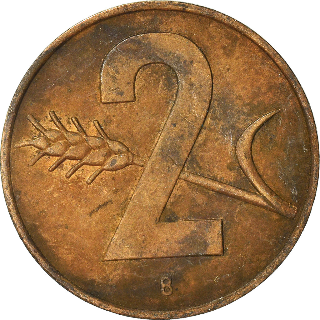 Moneta, Svizzera, 2 Rappen, 1963