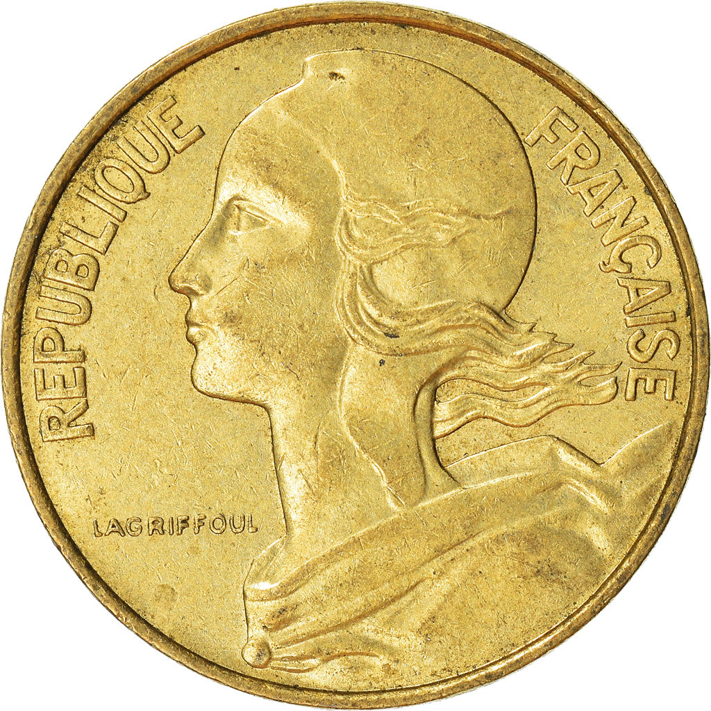 Coin, France, 10 Centimes, 1974