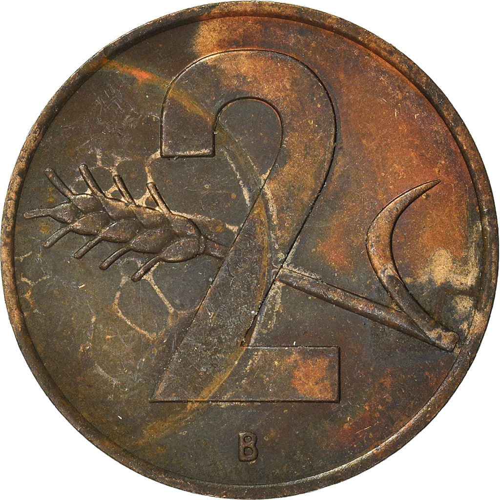 Monnaie, Suisse, 2 Rappen, 1963