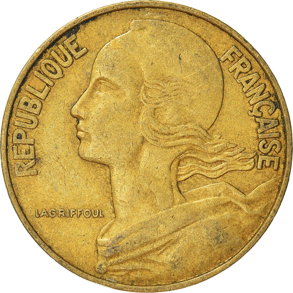 Moeda, França, 20 Centimes, 1968