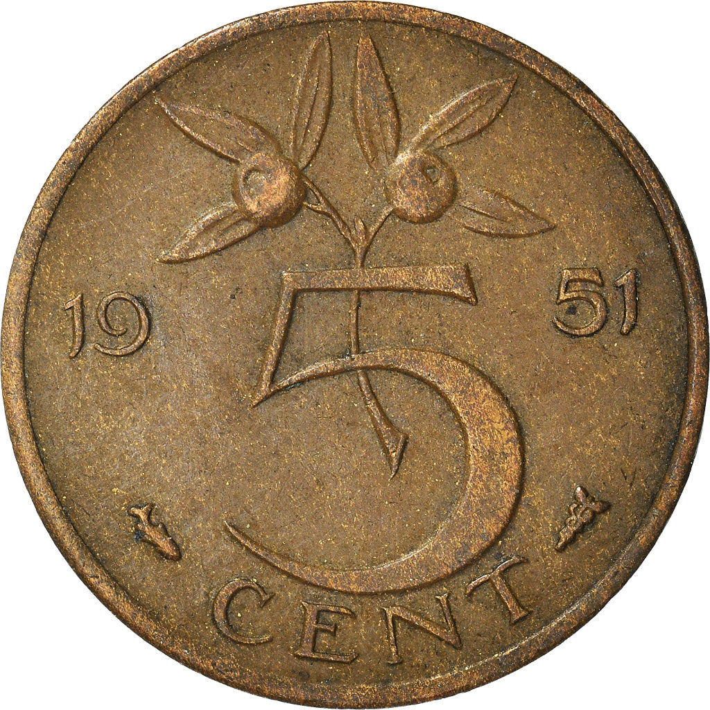Münze, Niederlande, 5 Cents, 1951