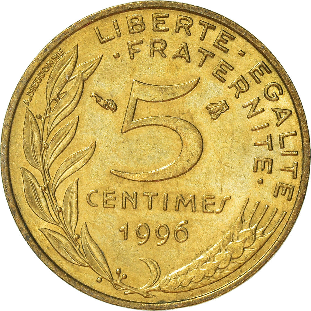 Moneda, Francia, 5 Centimes, 1996